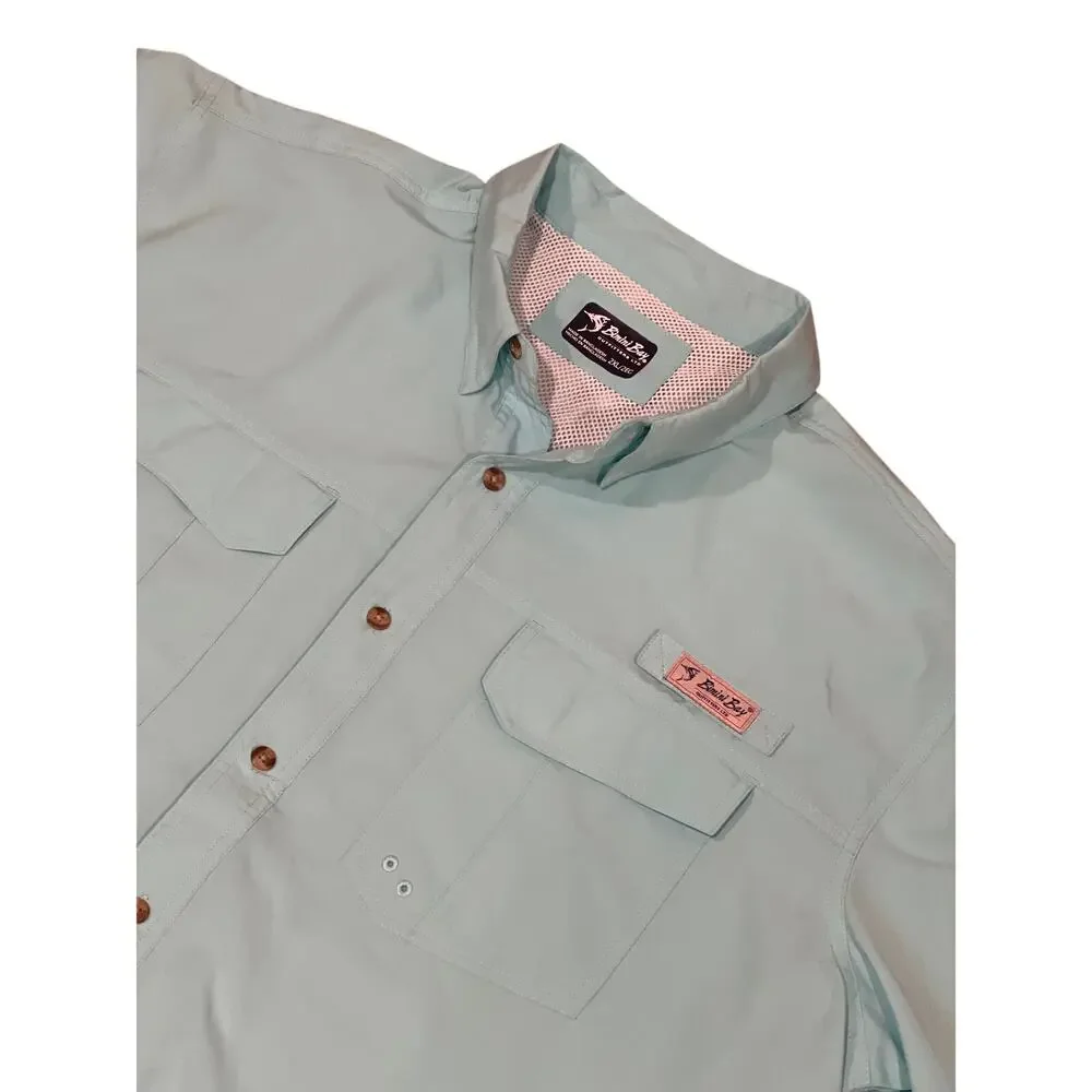 Bimini Bay Outfitters Aqua Fishing Guide Shirt, Size 2XL, 1302-D